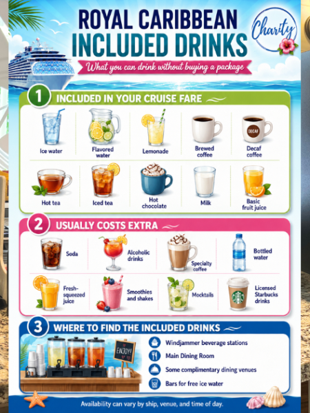 What Drinks Are Included on a Royal Caribbean Cruise Without a Beverage&nbsp;Package?
