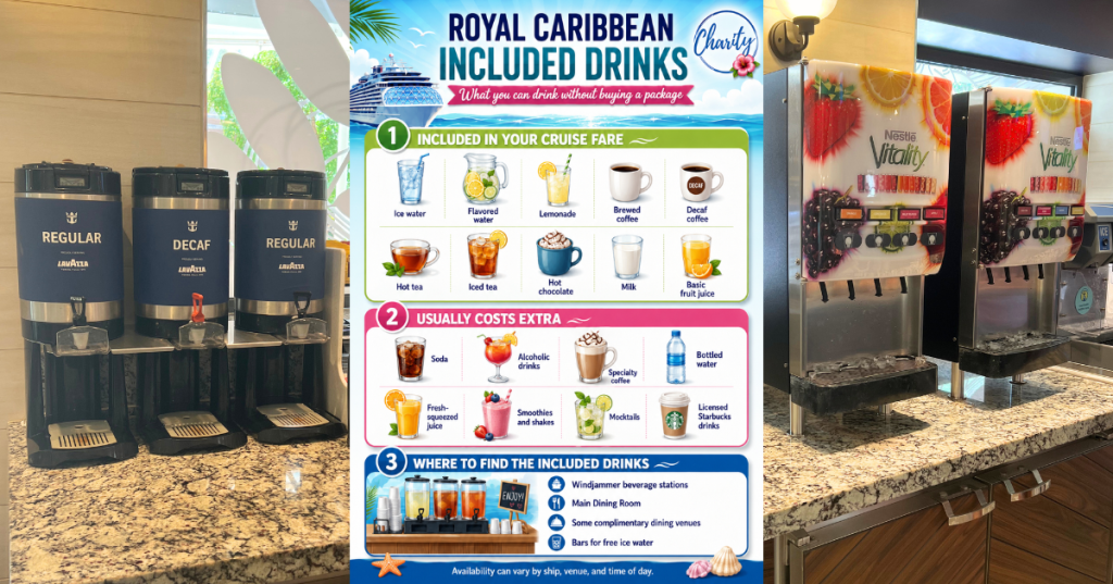 What Drinks Are Included on a Royal Caribbean Cruise Without a Beverage&nbsp;Package?