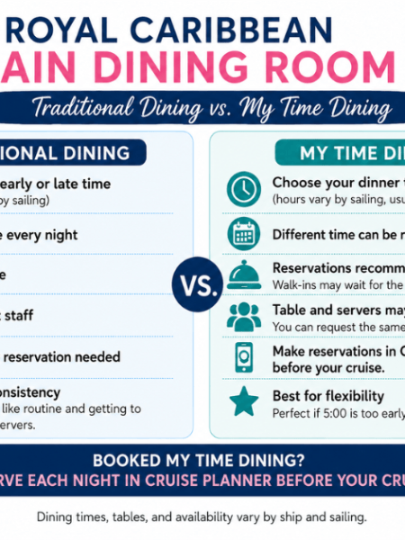 Royal Caribbean My Time Dining Explained: Reservations, Hours, Tables and&nbsp;FAQs